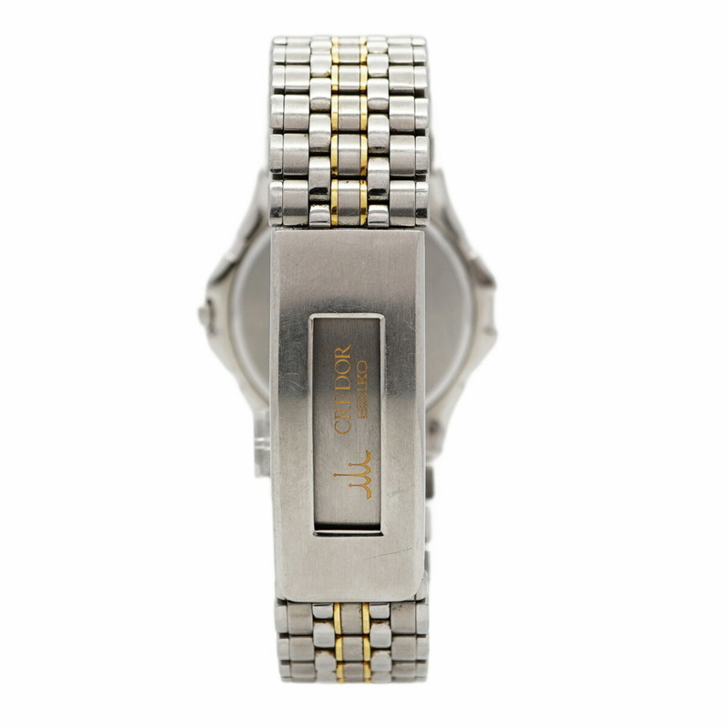 精工 Credor 8J81-6A20 銀色錶盤男士腕錶-7