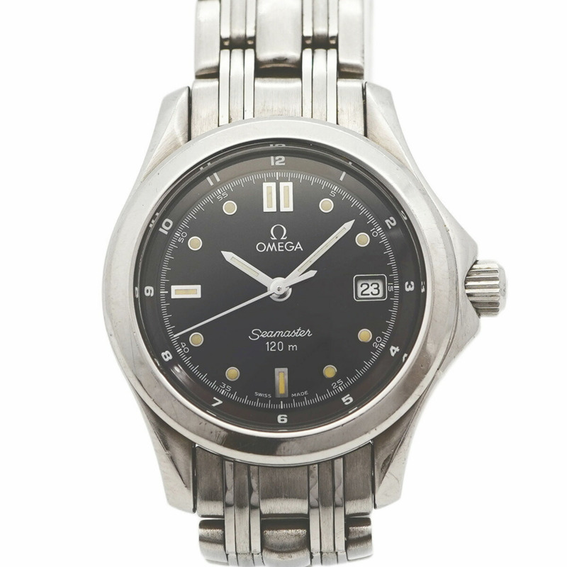 歐米茄海馬系列 2571.50 黑色錶盤女錶-0