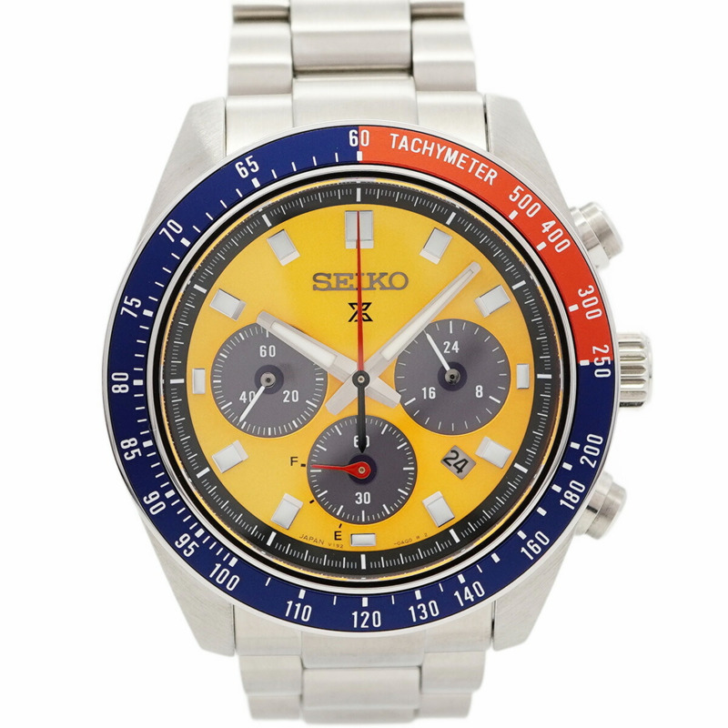 精工 Prospex V192-0AH0 SBDL117 橘色錶盤男士腕錶-0