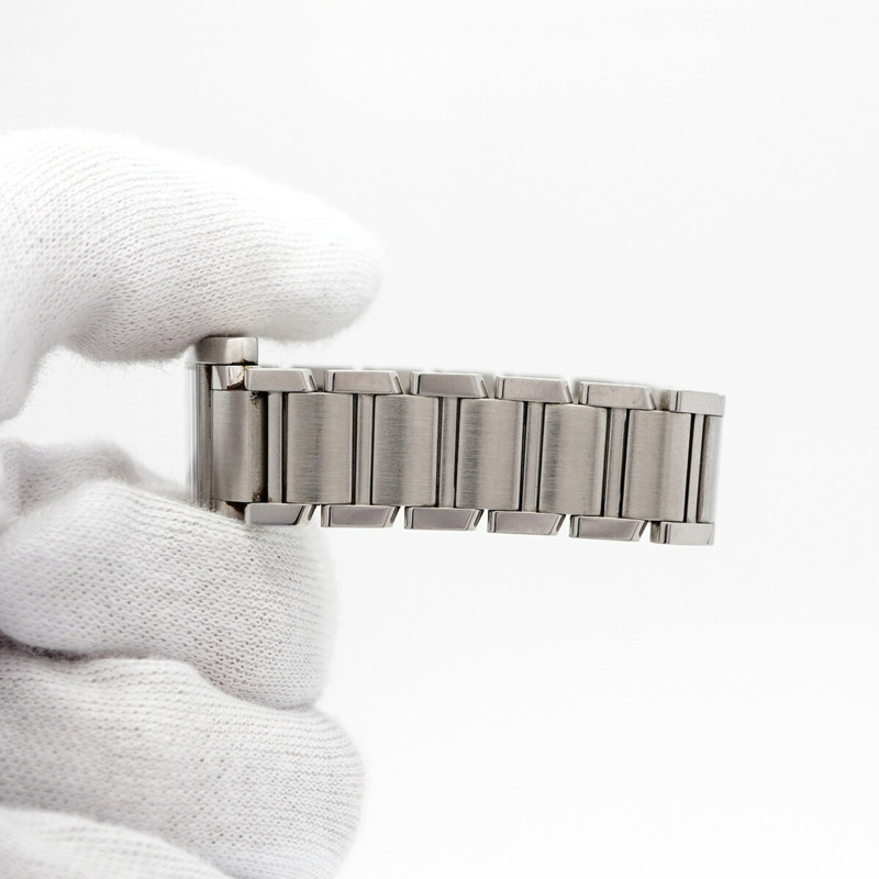 卡地亞 Tank Française SM W51008Q3 象牙色錶盤女士腕錶-5