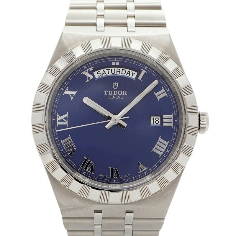 帝舵皇家28600藍色錶盤男士腕錶-0