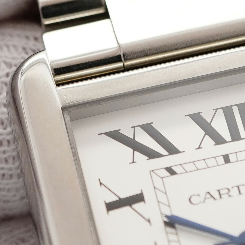 卡地亞 Tank Solo XL W5200028 銀色錶盤男士腕錶-7