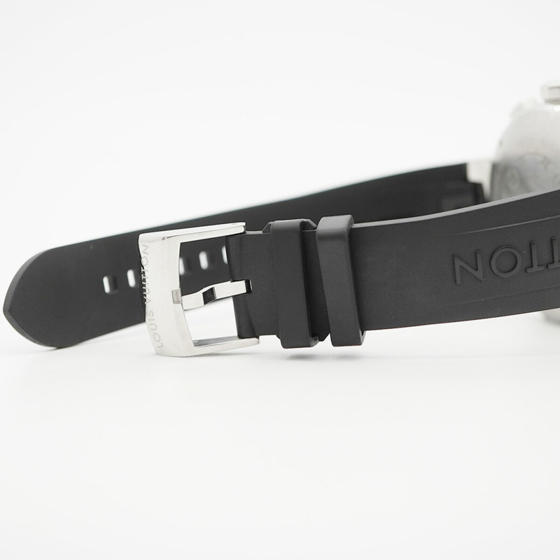 路易威登 Tambour Q102D 藍色錶盤男士腕錶-3