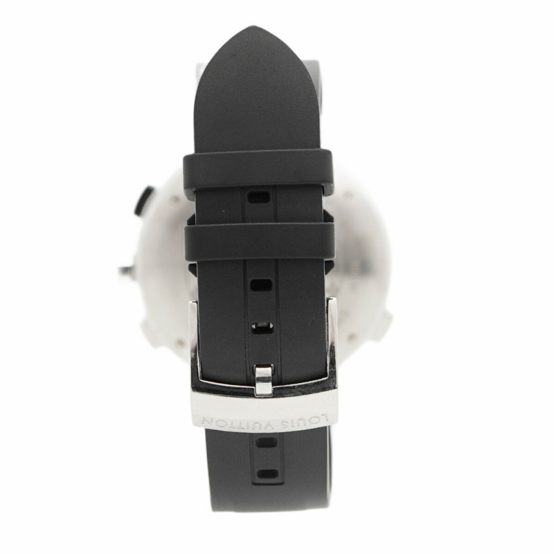 路易威登 Tambour Q102D 藍色錶盤男士腕錶-5