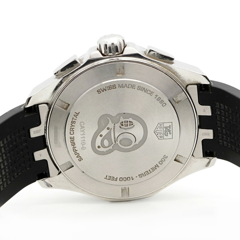 TAG Heuer Aquaracer CAY1110-0 黑色錶盤男士手錶-4