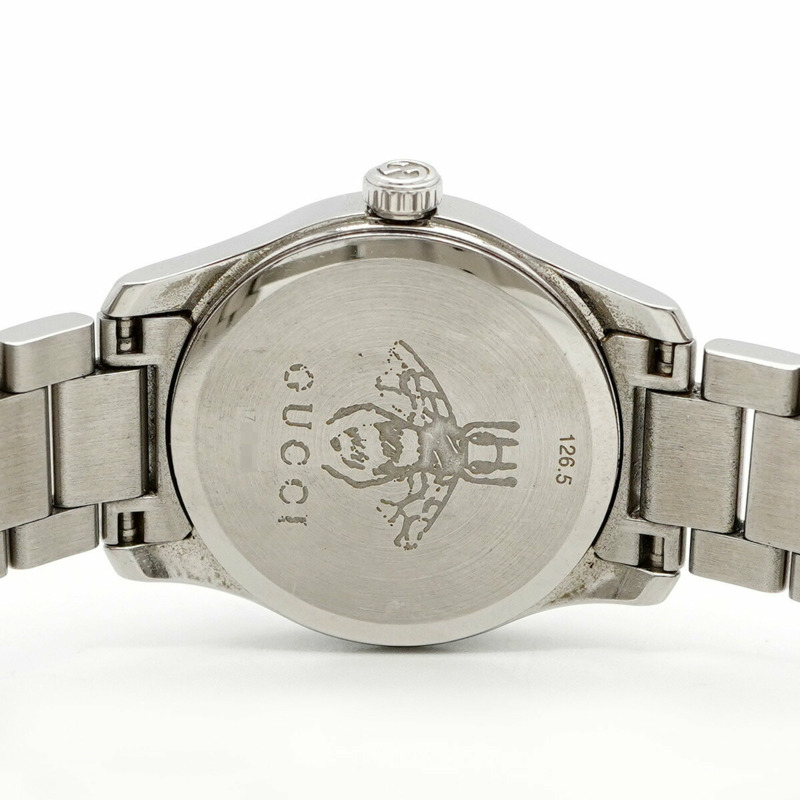 Gucci G-Timeless YA126595 銀色錶盤小姐腕錶-5