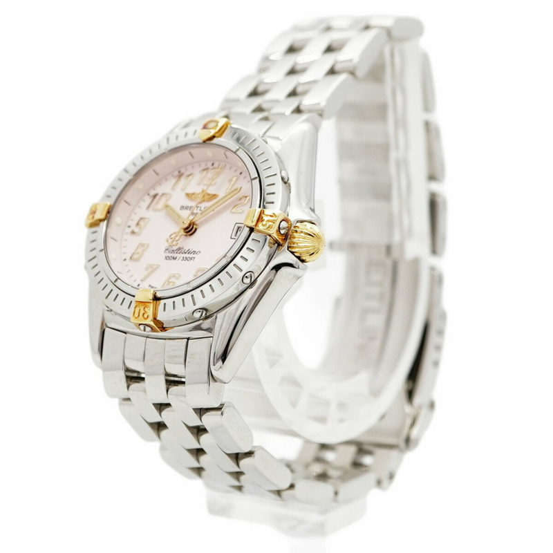 百年靈 Calistino B52345 粉紅錶盤小姐腕錶-2