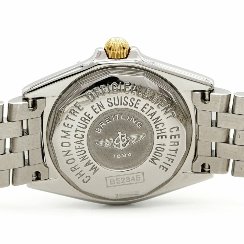 百年靈 Calistino B52345 粉紅錶盤小姐腕錶-5