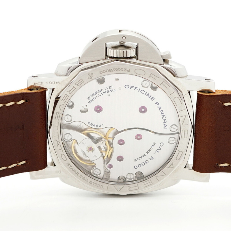 沛納海 Luminor PAM00372 黑色錶盤男士腕錶-5