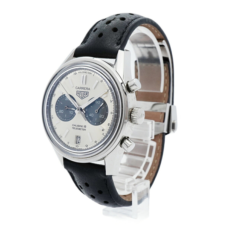 TAG Heuer 豪雅卡萊拉系列 CAR221A 銀色錶盤男士腕錶-2