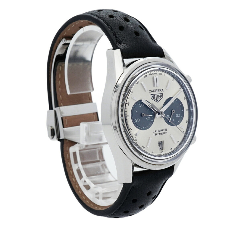 TAG Heuer 豪雅卡萊拉系列 CAR221A 銀色錶盤男士腕錶-3