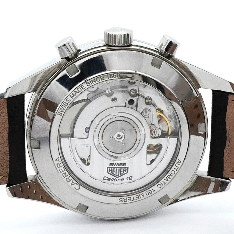 TAG Heuer 豪雅卡萊拉系列 CAR221A 銀色錶盤男士腕錶-5