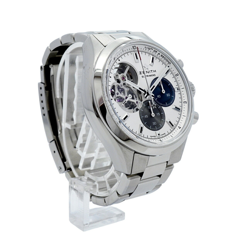 真力時 Chronomaster 03.3300.3604 69.M3300 白色錶盤男士腕錶-3