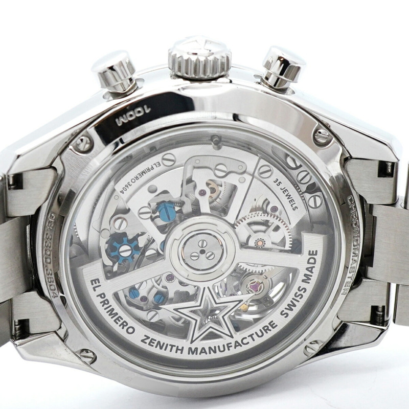 真力時 Chronomaster 03.3300.3604 69.M3300 白色錶盤男士腕錶-5