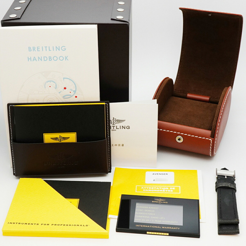 百年靈復仇者E13383海軍藍錶盤男士腕錶-1