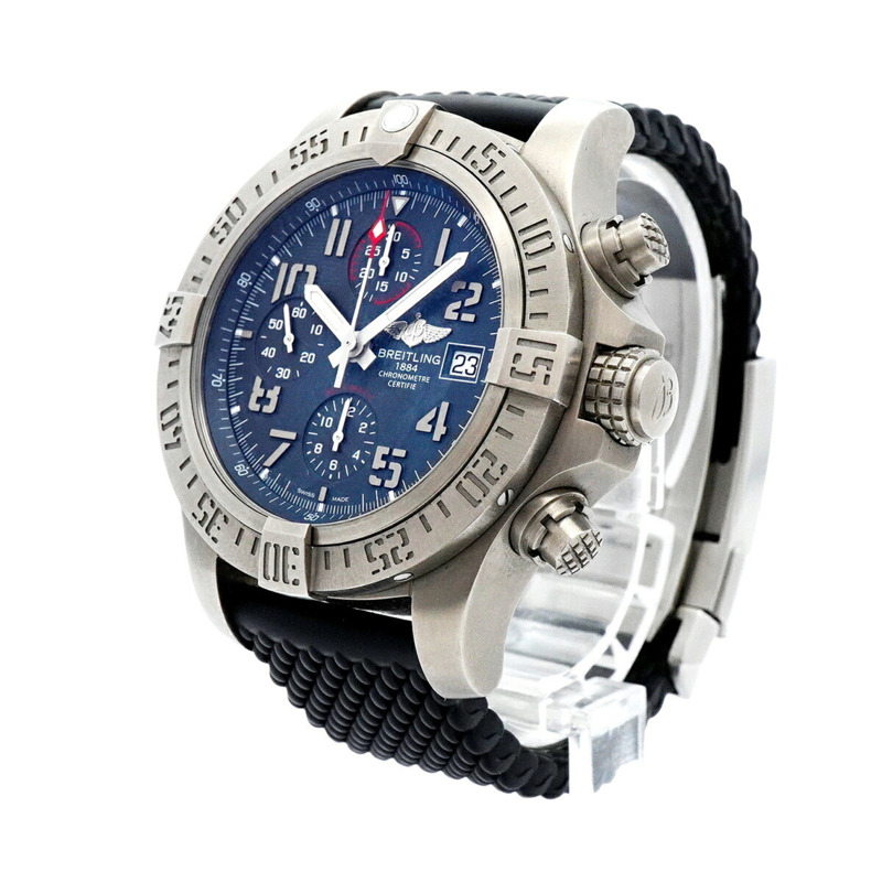 百年靈復仇者E13383海軍藍錶盤男士腕錶-2