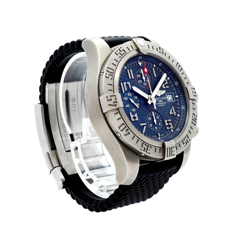 百年靈復仇者E13383海軍藍錶盤男士腕錶-3