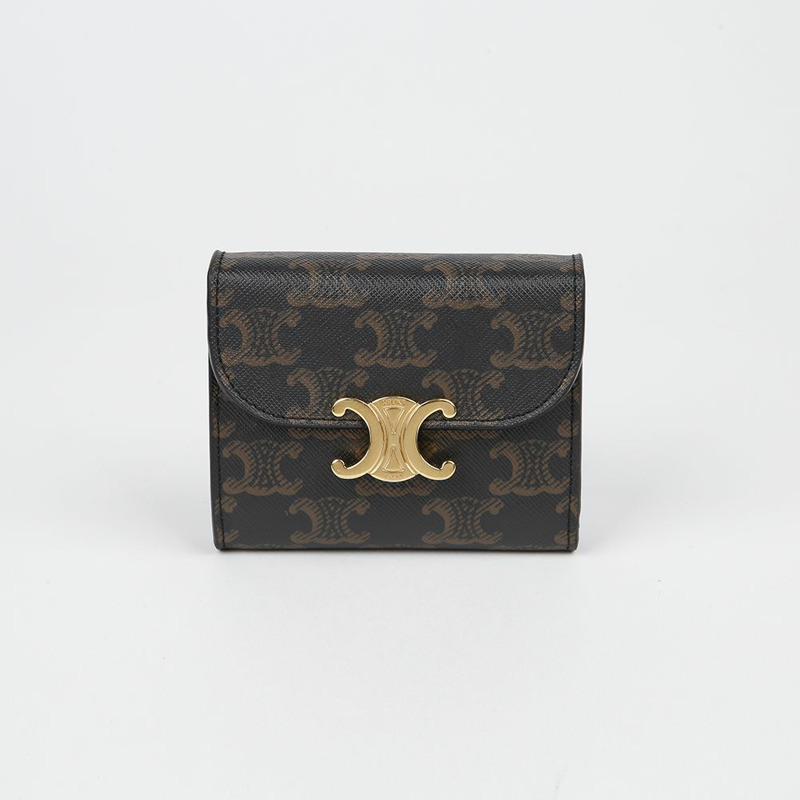 CELINE Triomphe 小號翻蓋錢包 10D782CQH-1