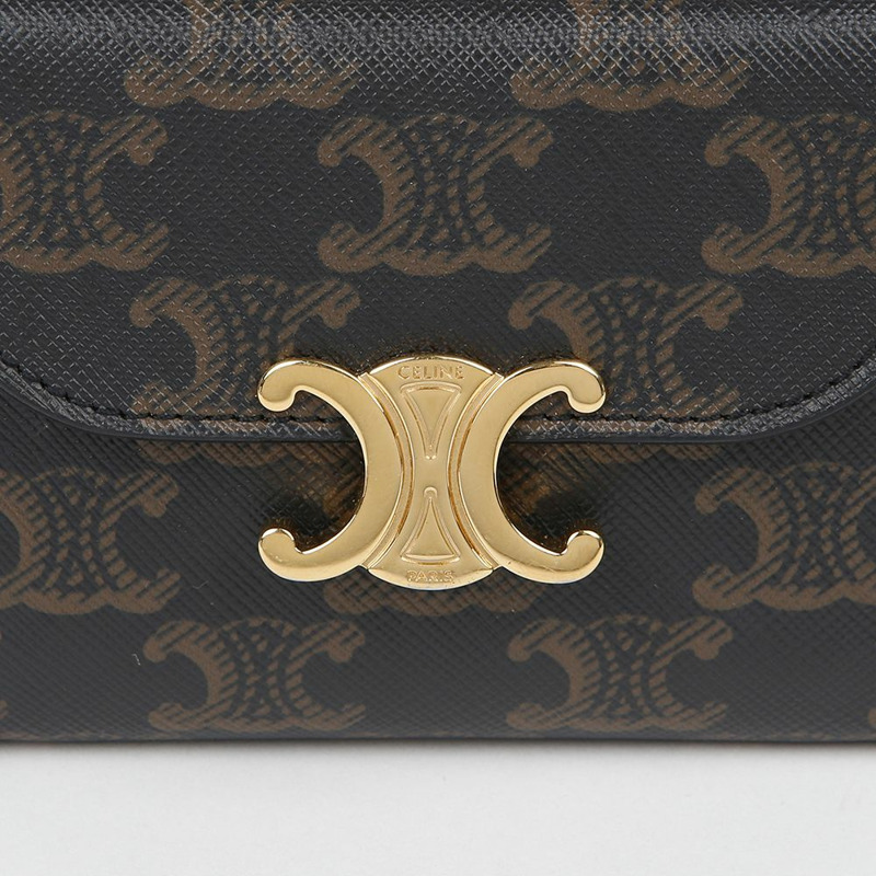 CELINE Triomphe 小號翻蓋錢包 10D782CQH-2