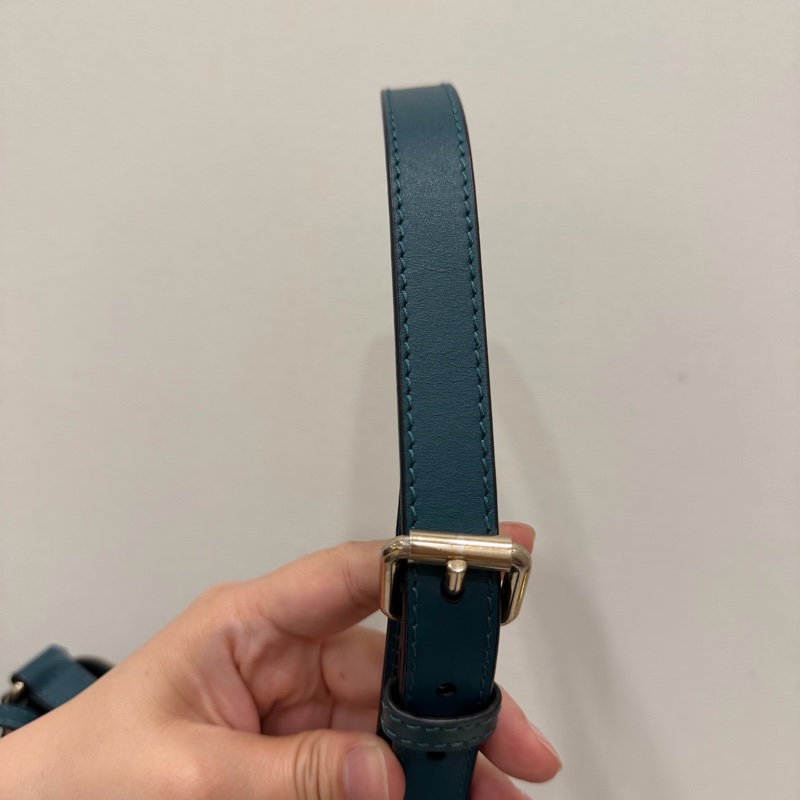 Burberry 經典格紋帆布拼皮革 子母小水桶包-22