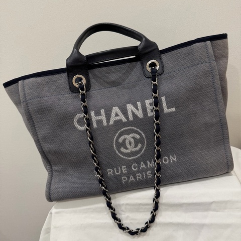 Chanel 香奈兒 手提肩背 沙灘包 藍