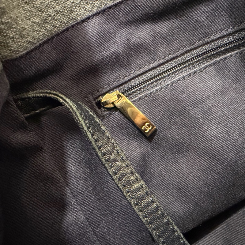 Chanel 香奈兒 手提肩背 沙灘包 藍-34