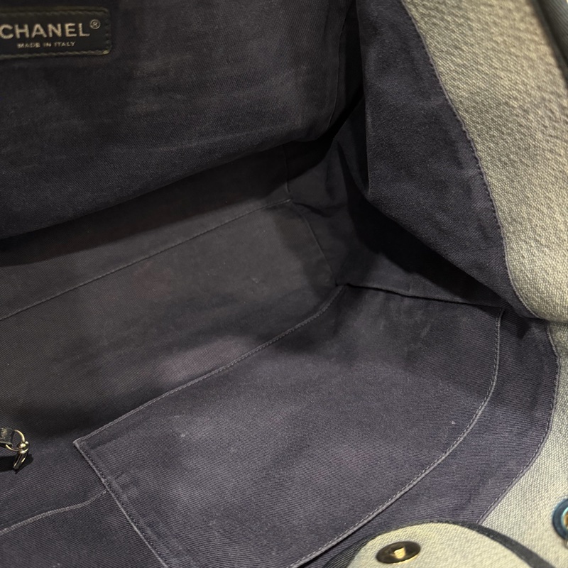 Chanel 香奈兒 手提肩背 沙灘包 藍-41