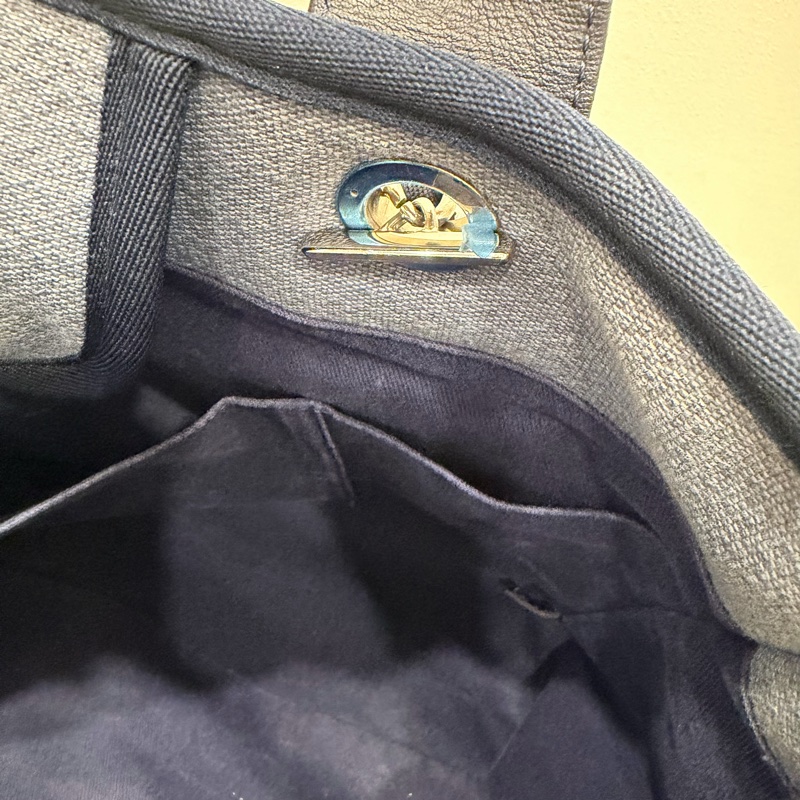 Chanel 香奈兒 手提肩背 沙灘包 藍-49