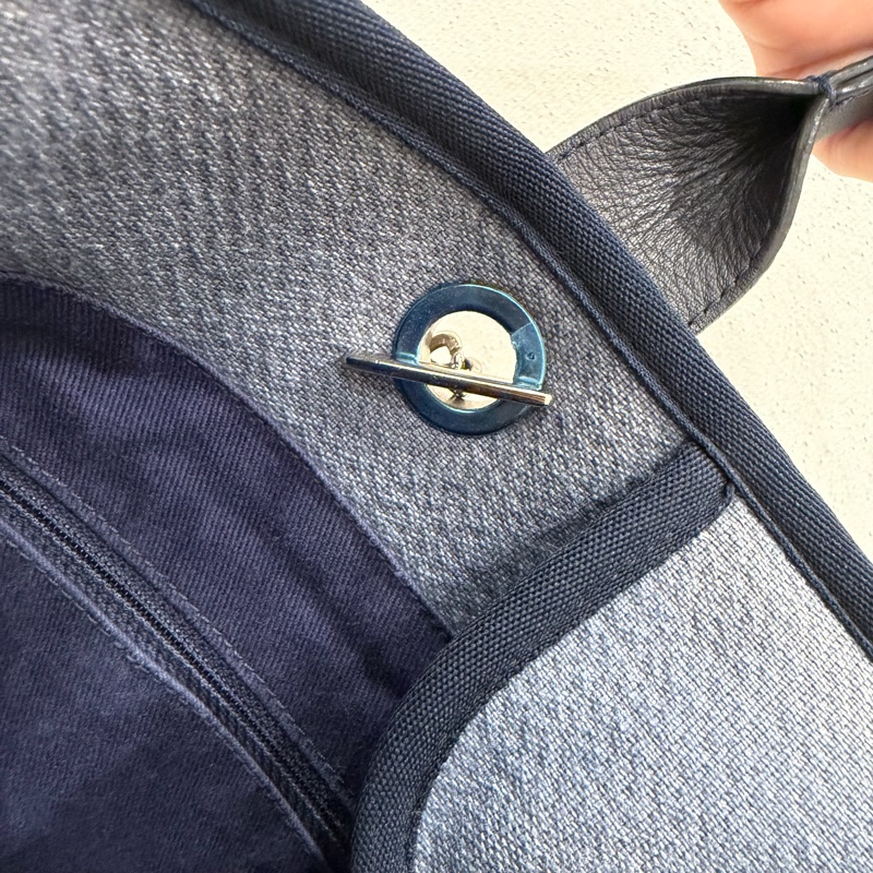 Chanel 香奈兒 手提肩背 沙灘包 藍-50