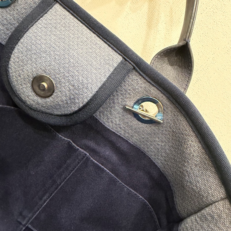 Chanel 香奈兒 手提肩背 沙灘包 藍-51