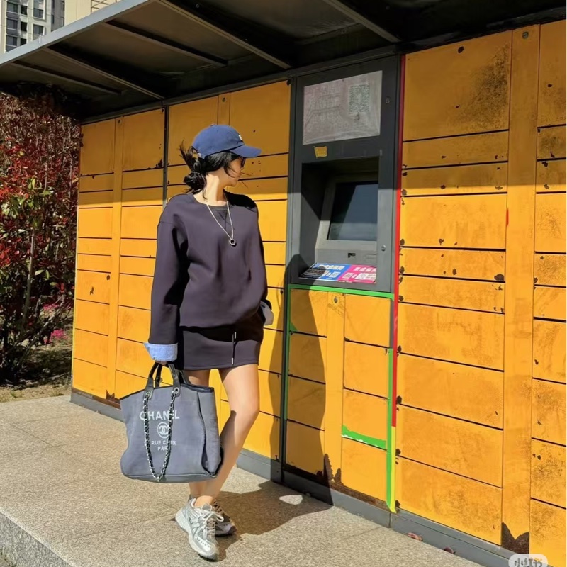 Chanel 香奈兒 手提肩背 沙灘包 藍-54