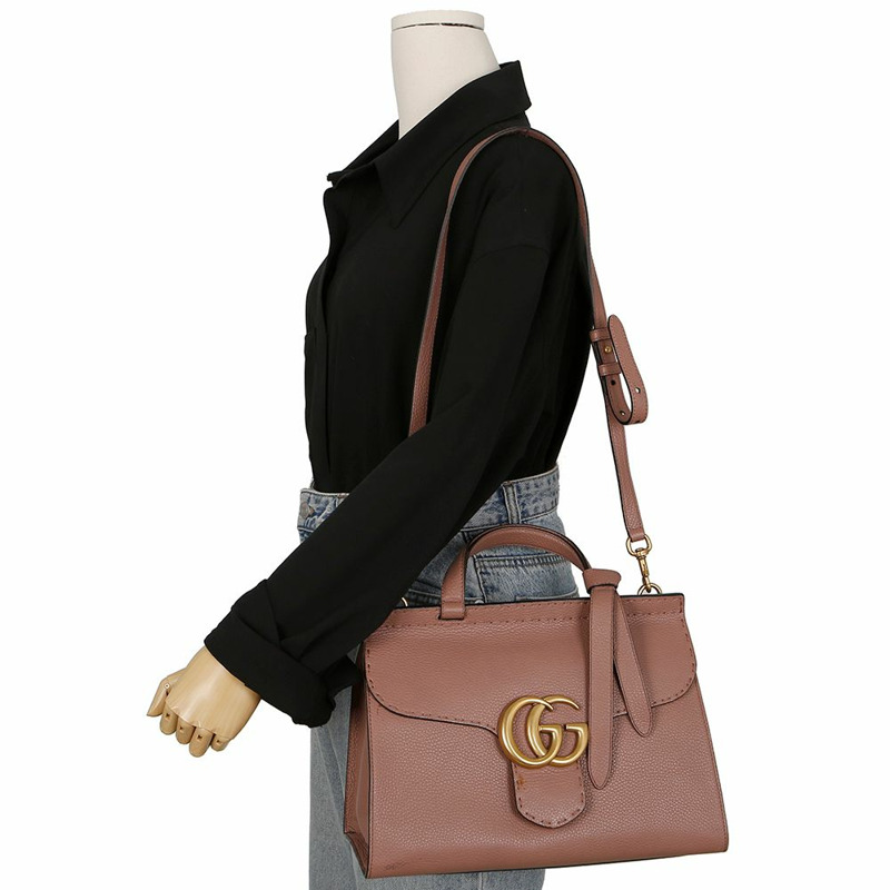 GUCCI 421890 GG Marmont 小號手提單肩包-14