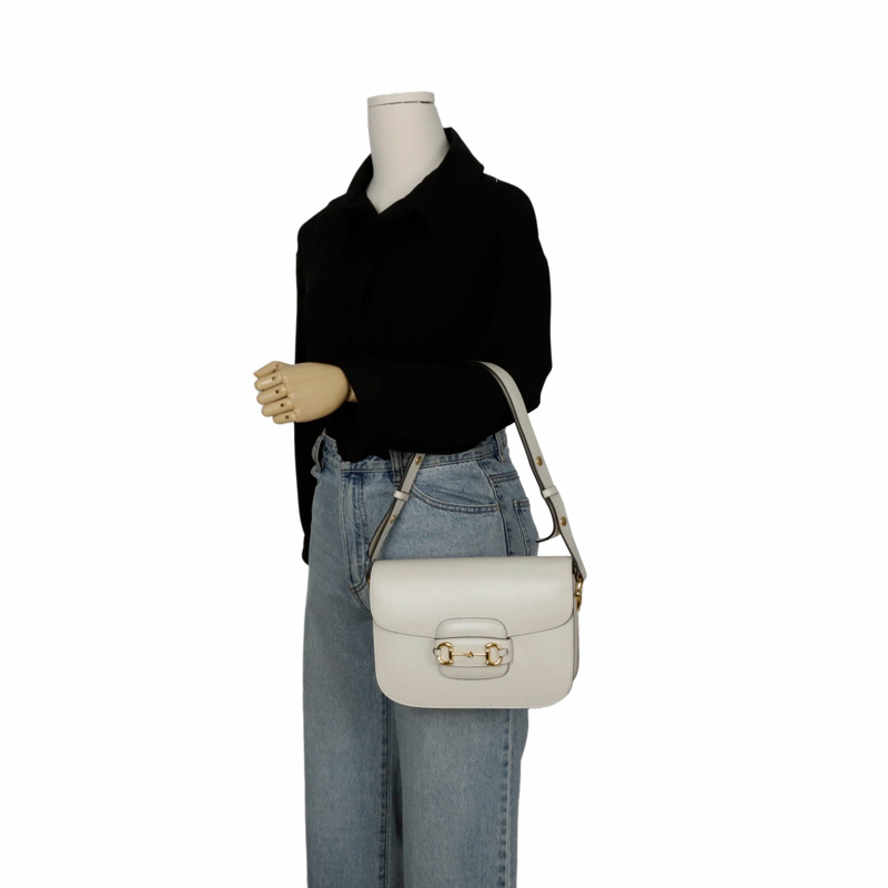 GUCCI Horsebit 1955 小號肩斜背包 602204-11