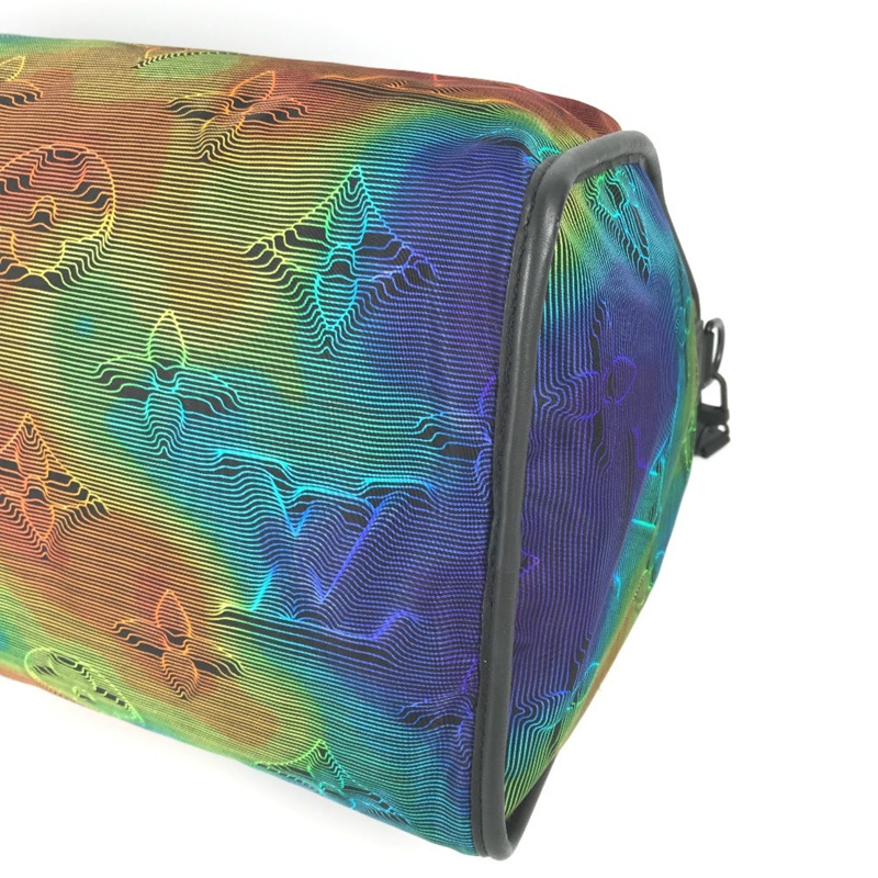 路易威登 M44939 Monogram Keepall Bandouliere 雙面旅行包 50 公升 2WAY 肩背旅行包 波士頓包 皮革尼龍 男女款 灰色-4