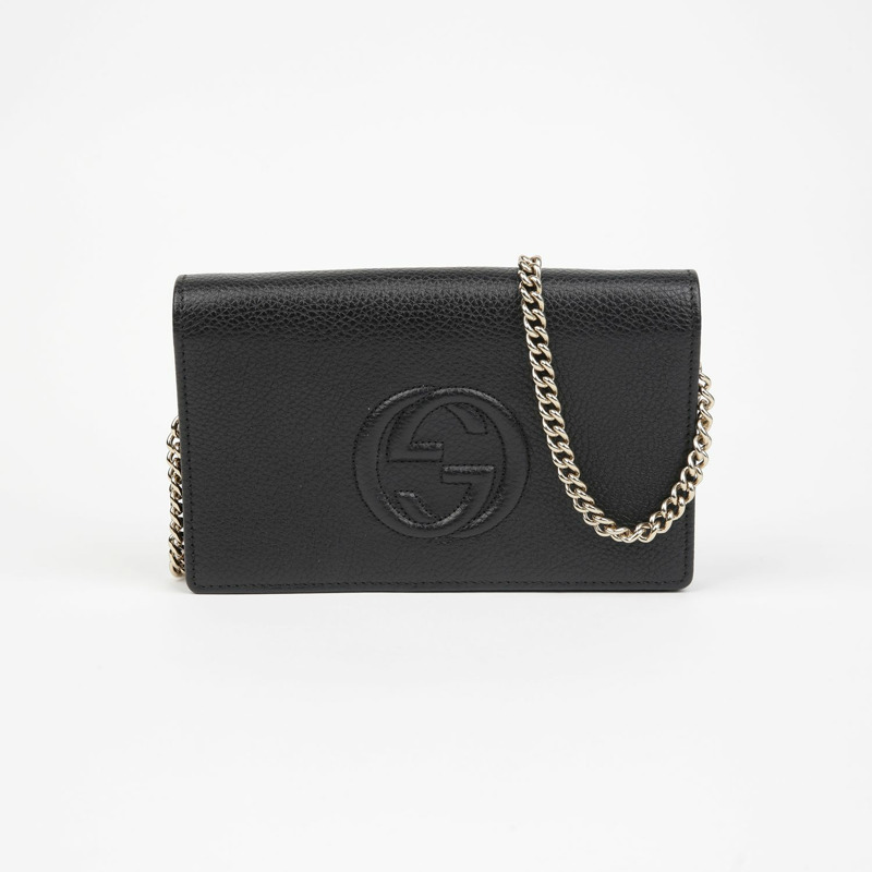 GUCCI 互扣式 Soho 鏈條單肩斜背包 598211-1