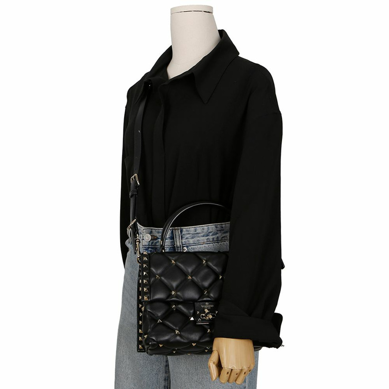 VALENTINO 2B0B55 糖果鉚釘中型手提單肩包-17