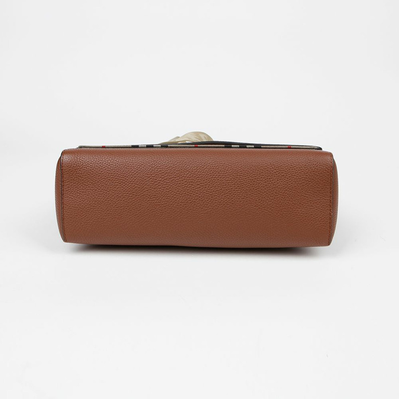 BURBERRY 復古格紋皮革Note斜背包 8021111-5