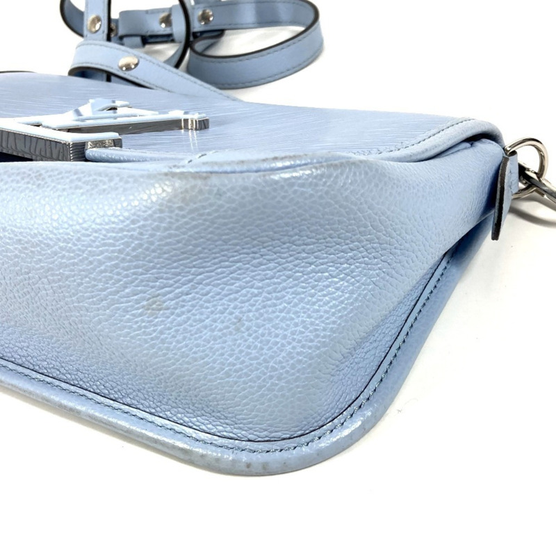 路易威登 M59461 Epi Bussi NM 包 斜背翻蓋手拿包 單肩皮革 女士 藍色-5