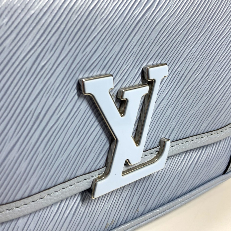 路易威登 M59461 Epi Bussi NM 包 斜背翻蓋手拿包 單肩皮革 女士 藍色-7