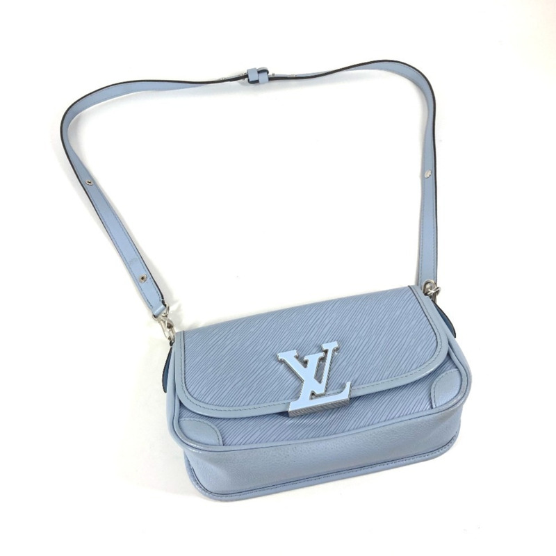 路易威登 M59461 Epi Bussi NM 包 斜背翻蓋手拿包 單肩皮革 女士 藍色-10