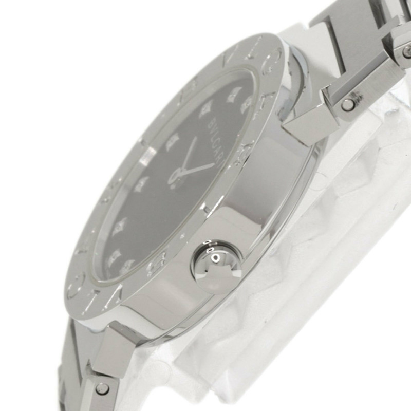 寶格麗 BB26SS/12 12P 鑲鑽腕錶 不鏽鋼/SS 女士-4