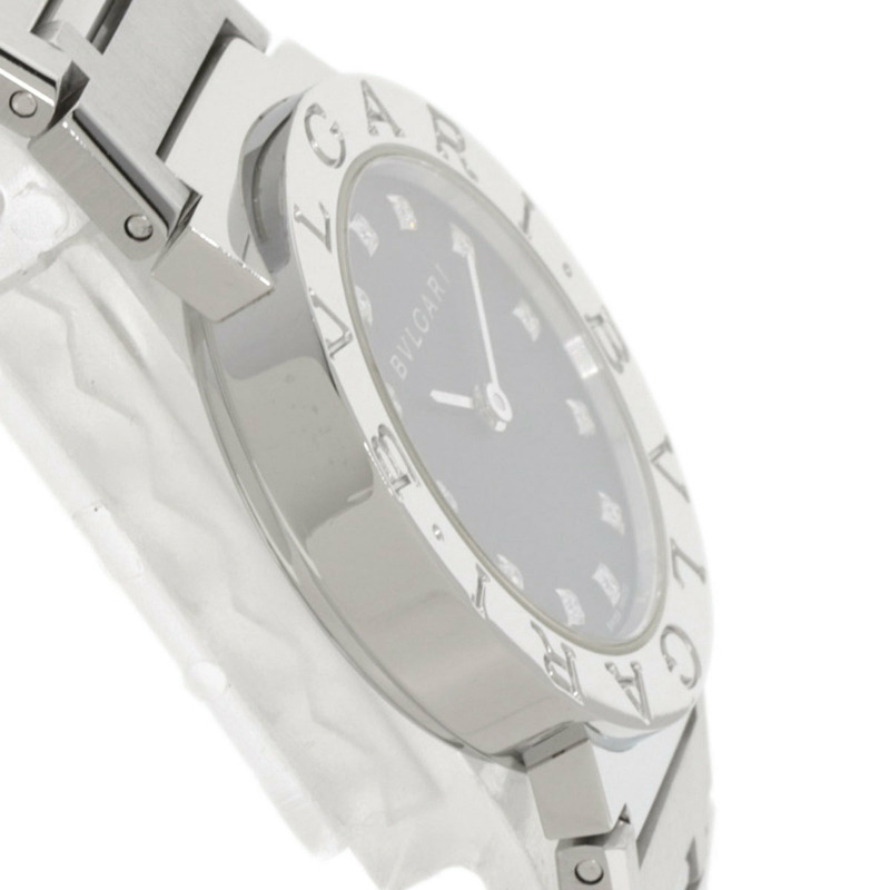 寶格麗 BB26SS/12 12P 鑲鑽腕錶 不鏽鋼/SS 女士-5