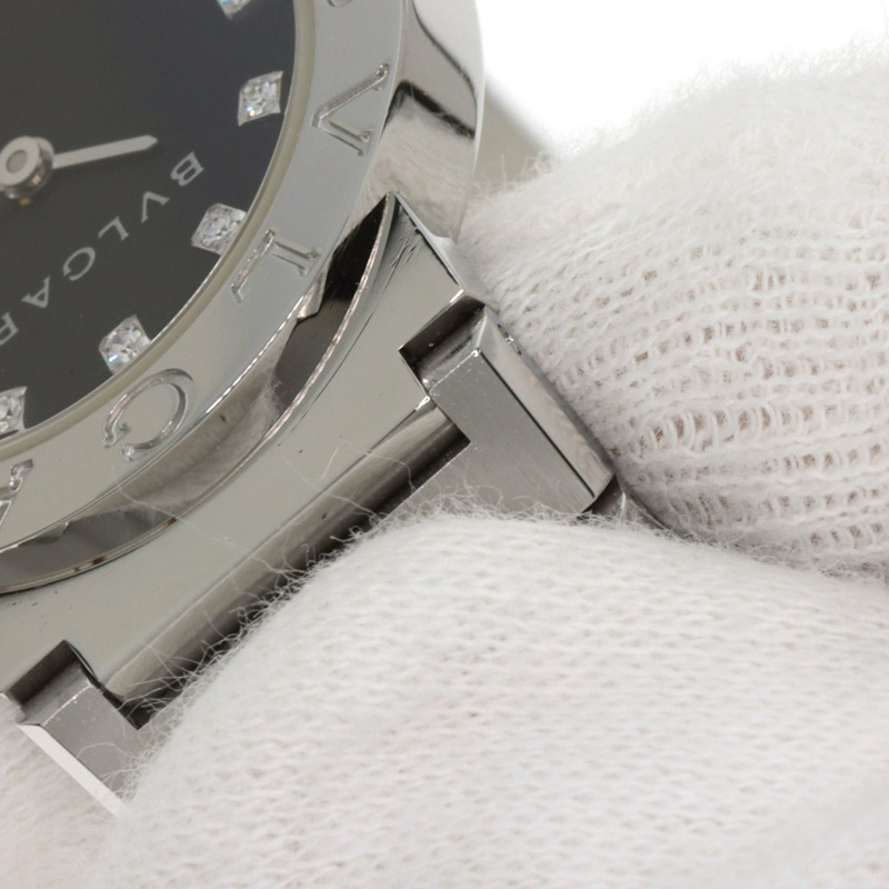 寶格麗 BB26SS/12 12P 鑲鑽腕錶 不鏽鋼/SS 女士-15