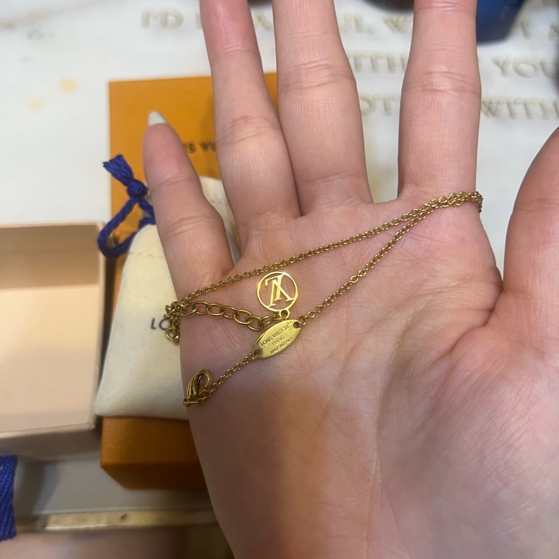 LV項鍊（粉色）-2