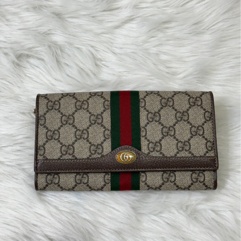 GUCCI Ophidia 滿版 老花Logo 鏈背包-6
