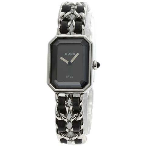 香奈兒 H0451 Premiere M 女士腕錶，不鏽鋼/不鏽鋼錶帶，皮革錶帶