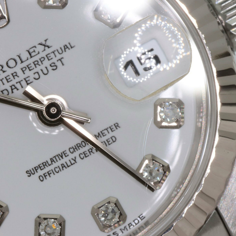 勞力士 79174G Datejust 女士十鑽腕錶,精鋼/SS/18K 白金材質-29