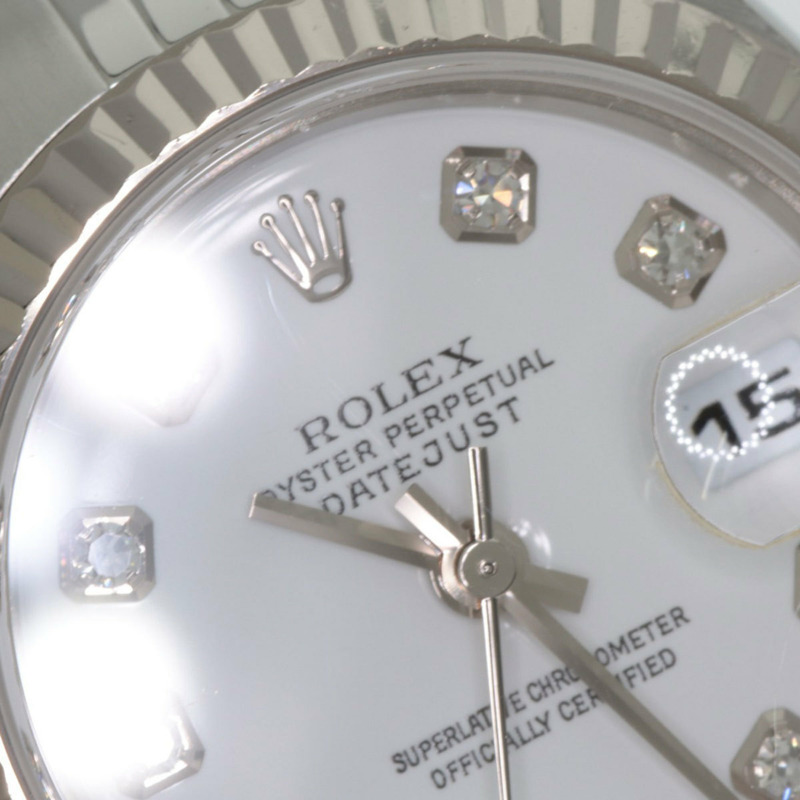 勞力士 79174G Datejust 女士十鑽腕錶,精鋼/SS/18K 白金材質-30