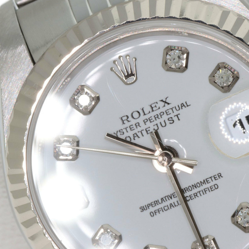 勞力士 79174G Datejust 女士十鑽腕錶,精鋼/SS/18K 白金材質-31