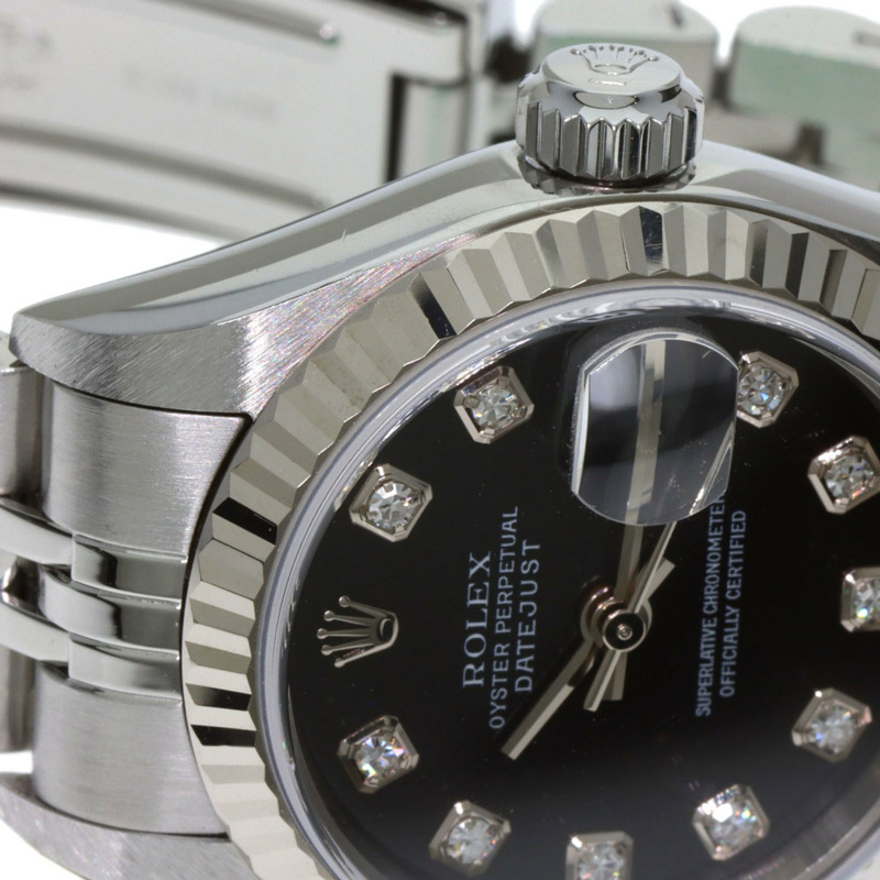 勞力士 79174G Datejust 女士十鑽腕錶,精鋼/SS/18K 白金材質-11